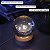 Luminária 3D Planetária Sistema Solar em Esfera de Cristal com Base de Madeira Universo Abajur LED USB - Imagem 4