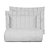 Jogo de Colcha Satinee Square Queen 300 Fios - Branco - Kacyumara - Imagem 2