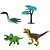 Kit Dinossauros com Cenário Dino World - Verde - Candide - Imagem 1