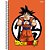 Caderno Dragon Ball Goku Laranja - 80 Folhas - São Domingos - Imagem 1