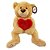 Pelúcia Urso Gentil - Coração - Lovely Toys - Imagem 1