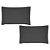 Kit Fronha Satinée Acetinado 300 Fios - 2 Peças - Preto - Kacyumara - Imagem 1