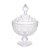 Potiche de Cristal com Pé Diamond - 23cm - Lyor - Imagem 1