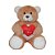 Pelucia Urso Kissy Coração - 70cm - Lovely Toys - Imagem 1