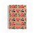 Caderno Espiral PaperKraft - Flores Vermelhas - 160 folhas - São Domingos - Imagem 1