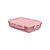 Marmita Hermética Retangular com Divisória - Rosa Quartz - Ou - Imagem 1