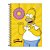 Caderno Os Simpsons Donuts - 160 Folhas - Tilibra - Imagem 1