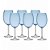 Jogo Taças de Cristal para Vinho Colibri Oceano Azul - 580ml - 6 peças - Bohemia - Imagem 1