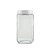 Pote de Vidro Quadrado Color - 2,2L - Tampa Branca - Invicta - Imagem 1