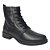 Bota Feminina Cano Baixo Couro Cadarço - Preto - Bottero - Imagem 1