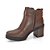 Bota Feminina Cano Curto em Couro Café - Dakota - Imagem 2