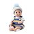 Boneca Diver New Born Brincar de Papinha - Menino - Divertoys - Imagem 1