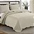 Kit Colcha Ilusion Orla King - Bege - Camesa - Imagem 1