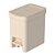 Lixeira de Pedal Trium 12L - Bege - Ou - Imagem 1