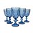 Jogo de Taças Diamante Azul - 330ml - 6 Peças - Class Home - Imagem 1