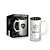 Caneca de Vidro Metalic Botafogo - 480ml - Brasfoot - Imagem 1