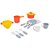 Kit Cozinha Infantil Tateti - 13 Peças - Laranja e Amarelo - Calesita - Imagem 1