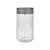 Pote De Vidro Sleek Com Tampa Inox - 1,8L - Mimo Style - Imagem 1