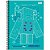 Caderno Capa Dura Universitário Minecraft Deep Dark - 80 Folhas - Foroni - Imagem 1