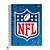 Caderno Capa Dura Universitário NFL Logo - 80 Folhas - Jandaia - Imagem 1