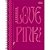Caderno Espiral Love Pink - Quadriculado - 160 Folhas - Tilibra - Imagem 1