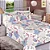 Jogo de Cama Premium Casal Flores Azuis - 150 Fios - Estamparia - Imagem 1