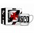 Caneca de Porcelana Vasco - 300ml - Brasfoot - Imagem 1