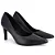 Scarpin Feminino Salto Alto Couro - Preto - Usaflex - Imagem 1