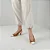 Scarpin Slingback Feminino Couro - Marrom - Usaflex - Imagem 4