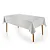 Toalha de Mesa Blanka Jacquard Retangular - 6 Lugares - Branco - Karsten - Imagem 1