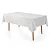 Toalha de Mesa Victória Retangular Easy Wash - Branca - 8 Lugares - Karsten - Imagem 2