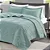 Jogo de Colcha Ouro 300 Fios - Solteiro - 2 Peças - Verde - Corttex - Imagem 1