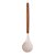 Colher de Silicone com Cabo de Madeira - Creme - Paramount - Imagem 1