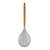 Escumadeira Silicone com Cabo de Madeira - Creme - Paramount - Imagem 1