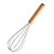 Batedor Manual de Silicone com Cabo de Madeira - Creme - Paramount - Imagem 1