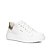 Tênis Feminino Casual Cadarço Couro - Branco - Pegada - Imagem 1