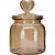 Pote de Vidro Decor Afeto Coração - Ambar - Tuut - Imagem 1
