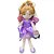 Boneca de Pano Fadinha 38cm - Roxo - Toyng - Imagem 1