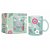 Caneca de Vidro Diamond - 300ml - A Vida Floresce - Brasfoot - Imagem 1