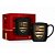 Caneca de Porcelana - Flamengo Série Ouro - 300ml - Brasfoot - Imagem 1