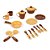 Kit de Cozinha Completo Tateti - Marrom e Bege - Calesita - Imagem 1