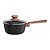 Panela com Tampa ColorStone Wooden 18 cm - Preta - Euro Home - Imagem 1