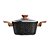 Caçarola com Tampa ColorStone Wooden 20cm - Preta - Euro Home - Imagem 2