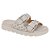 Sandália Papete Feminina Strass - Branco - Vizzano - Imagem 1