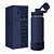 Garrafa Térmica Sun Base Silicone Premium - Marinho - 850ml - Brasfoot - Imagem 1