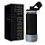Garrafa Térmica Sun Base Silicone Premium - Preto - 850ml - Brasfoot - Imagem 1
