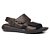 Sandália Masculina Couro Velcro Duplo - Cravo - Pegada - Imagem 1