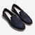 Mocassim Masculino Couro Nash - Azul Navy - Democrata - Imagem 1