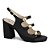 Sandália Feminina Salto Bloco Gotas - Preto - Ramarim - Imagem 1