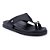 Sandália Feminina Flatform Detalhe Dourado - Preto - Softli - Imagem 1